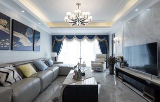 金科廊橋水岸裝修設計,全案裝飾設計,簡歐風格設計